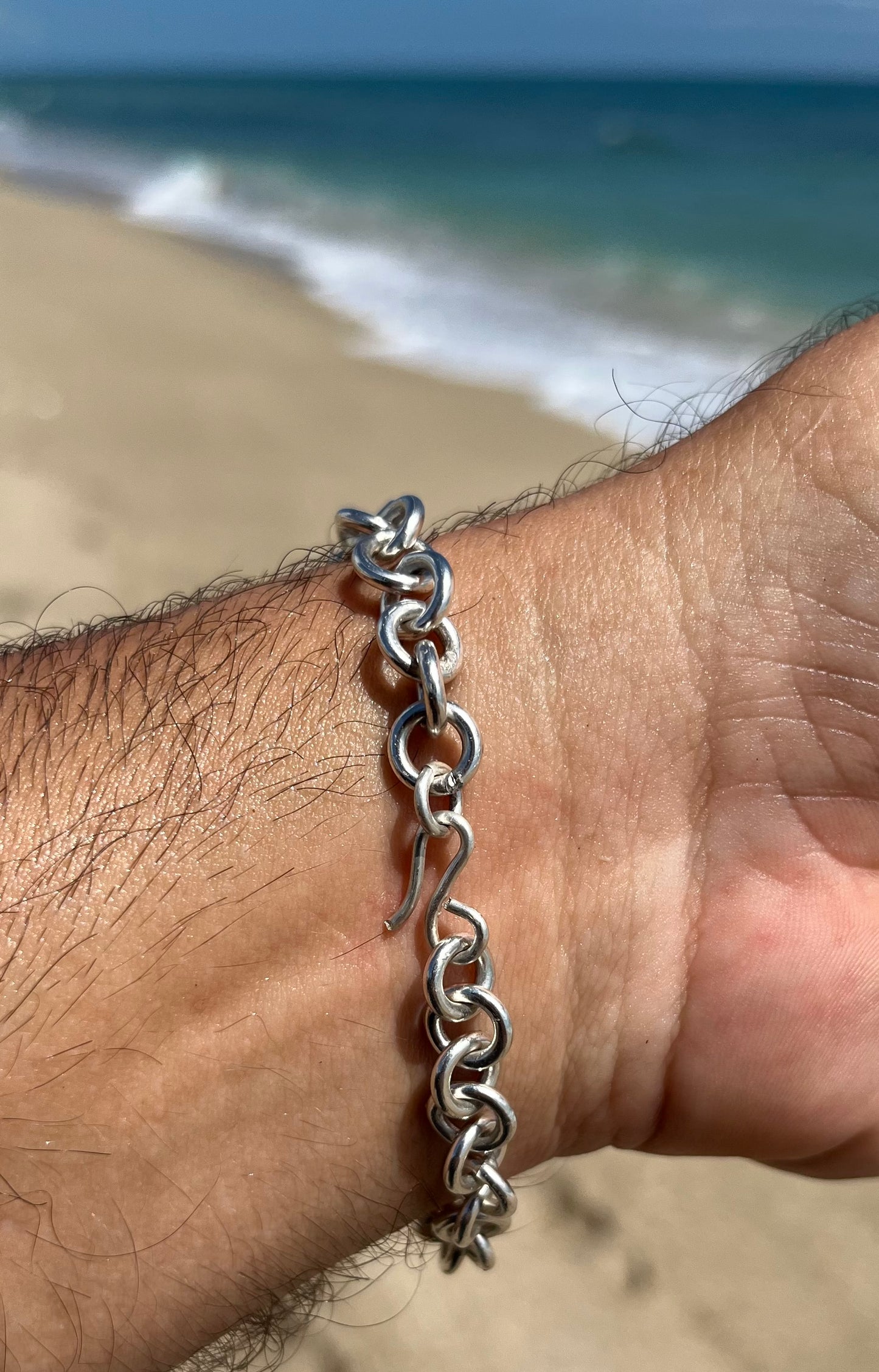 Silver jumpring bracelet